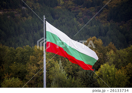 Bulgarian Flag waving in the wind Bulgarian Flag waving in the wind 26133734