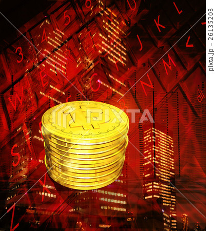 ビットコインの積み重ね 26135203
