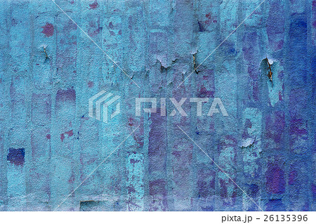 Weathered Blue Concrete Wall Background 26135396