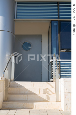 entrance to the building with stairs entrance to the building with stairs 26135516