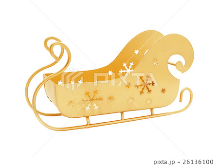 Santa's empty sleigh isolated 26136100