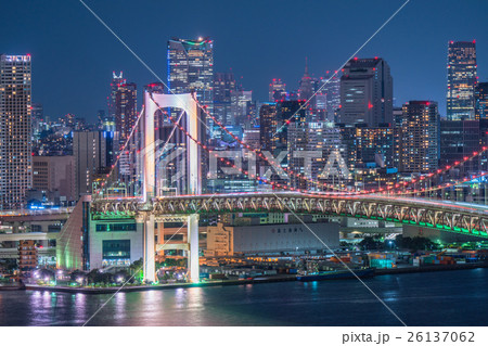 東京ウォーターフロント 夜景の写真素材