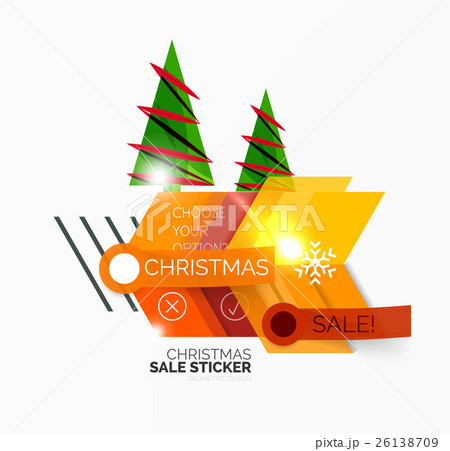 Paper Christmas and New Year banner Paper Christmas and New Year banner 26138709
