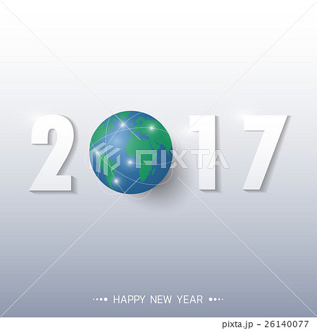 Happy new 2017 year. Greetings card. Happy new 2017 year. Greetings card. 26140077