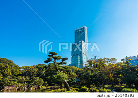 あべのハルカスと日本庭園 26140392