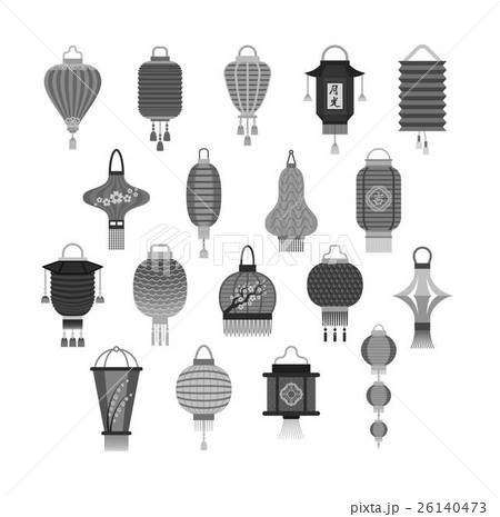 Chinese lanterns vector illustration. 26140473