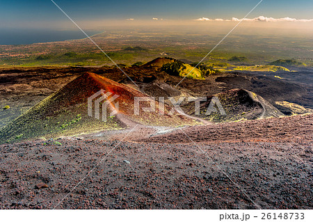Landscape of Etna volcano, Sicily, Italy. Landscape of Etna volcano, Sicily, Italy. 26148733