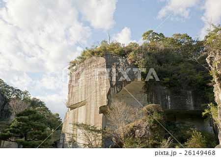 大谷資料館 大谷石地下採掘場 大谷採石場の写真素材