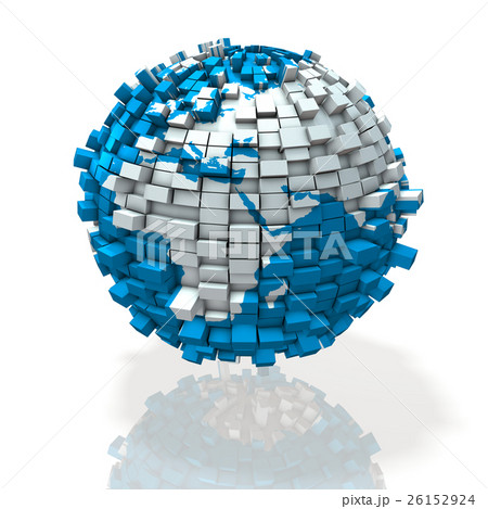 ヨーロッパの閉塞感を表すアブストラクト3DCGイラスト 26152924