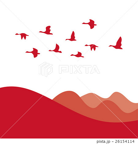 鳥の群れ 26154114