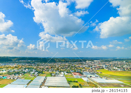 一宮町一宮駅付近を空撮 一宮町一宮駅付近を空撮 26154135