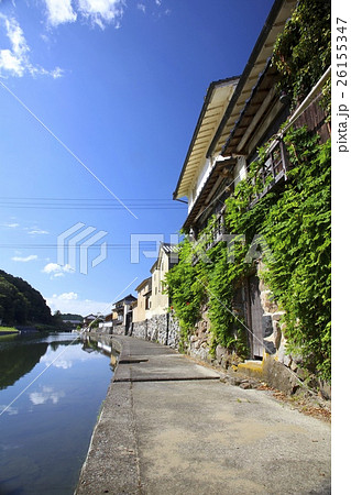 平福（ひらふく）の川端風景/因幡街道の伝統的な宿場町/佐用川 26155347