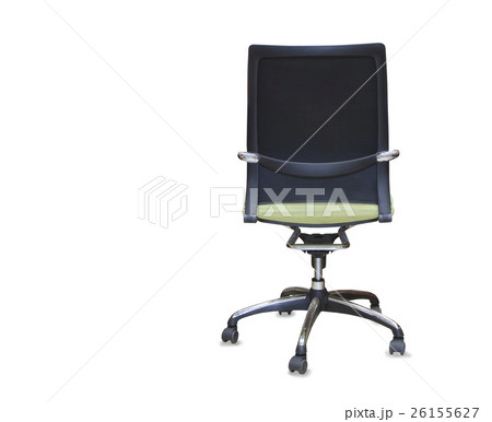 back view of modern office chair from green cloth back view of modern office chair from green cloth 26155627