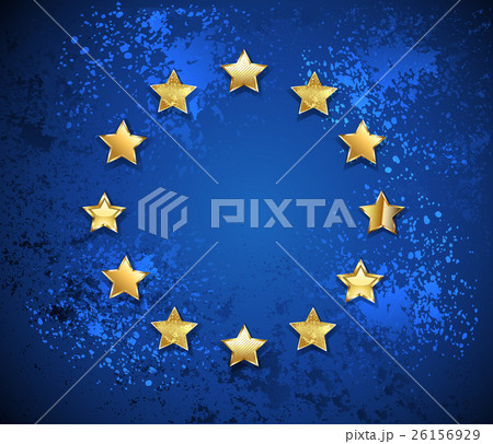 Grungy European Union symbol Grungy European Union symbol 26156929