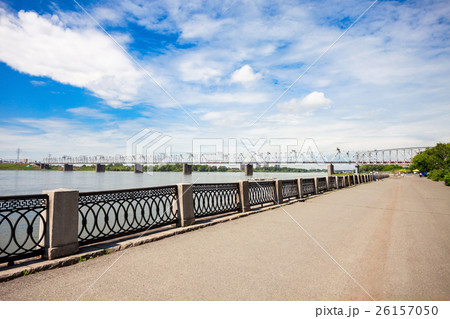 Bridge cross Ob river 26157050