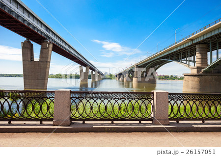 Bridge cross Ob river 26157051