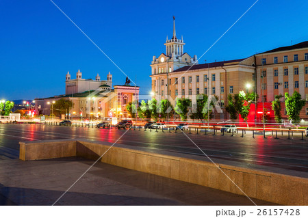 Ulan-Ude city center night 26157428