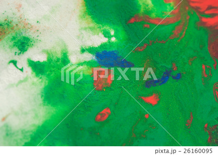 abstract spots splash of bright colors on white  26160095