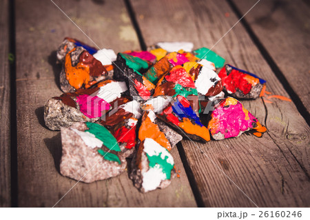 paint spreads on the surface of small stones paint spreads on the surface of small stones 26160246