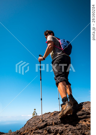 sport man on top of mountain sport man on top of mountain 26160284