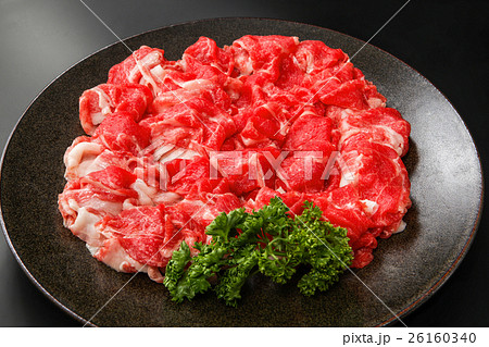 霜降り和牛バラ肉スライス皿盛り 霜降り和牛バラ肉スライス皿盛り 26160340