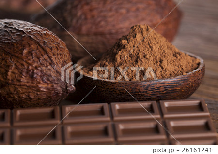 Chocolate bar, candy sweet, dessert food on wooden Chocolate bar, candy sweet, dessert food on wooden 26161241