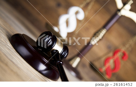 Paragraph, law theme, mallet of judge Paragraph, law theme, mallet of judge 26161452