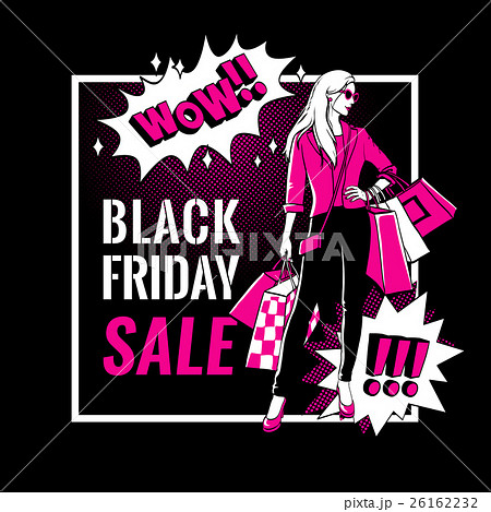 Black Friday sale banner. 26162232