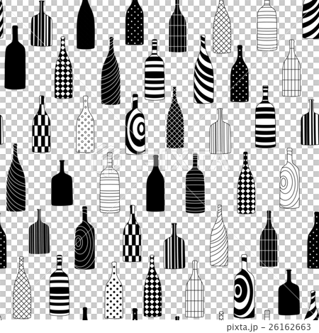 Bottles seamless pattern Bottles seamless pattern 26162663