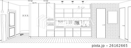 Kitchen line interior 26162665