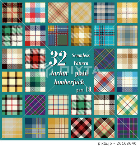 Set Tartan Seamless Pattern 26163640