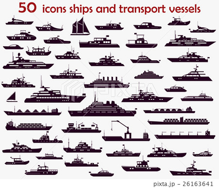 50 vector icons  ships 26163641