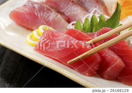 メバチマグロの刺身の写真素材 メバチマグロの刺身の写真素材