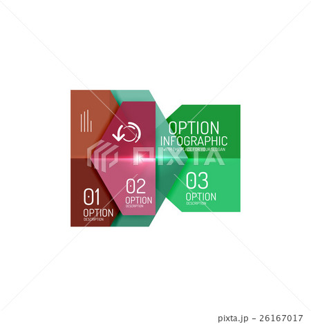 Paper geometric abstract infographic layouts 26167017
