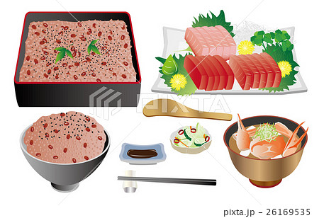 今日のご飯赤飯のイラスト素材 26169535 Pixta