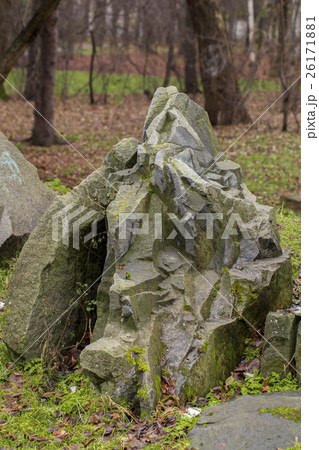 Stone on the white background Stone on the white background 26171881