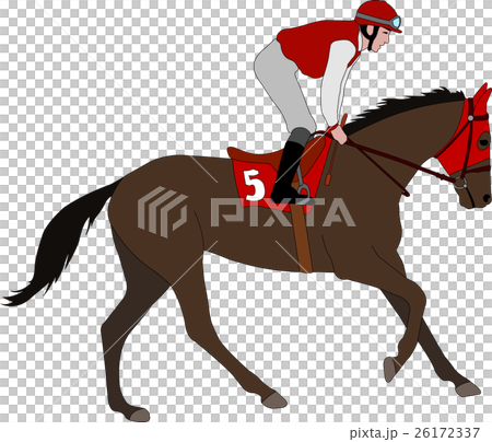 jockey riding race horse illustration 5 jockey riding race horse illustration 5 26172337