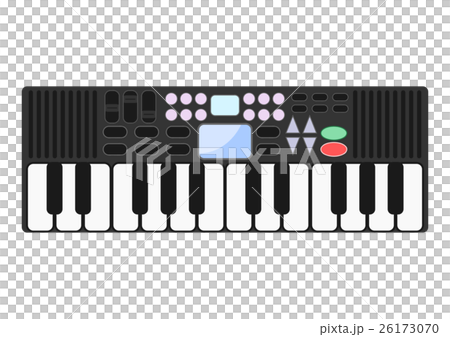 シンセサイザー キーボードのイラスト素材