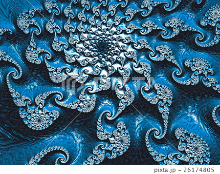 Abstract fractal spiral - digitally generated 26174805
