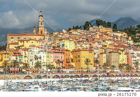 Riviera town Menton view Riviera town Menton view 26175270