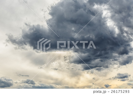 Stormy grey cloudy sky 26175293