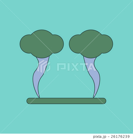 flat icon stylish background natural disaster 26176239