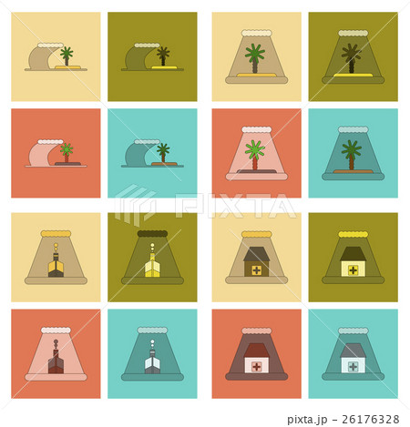 assembly flat icons nature disaster tsunami assembly flat icons nature disaster tsunami 26176328