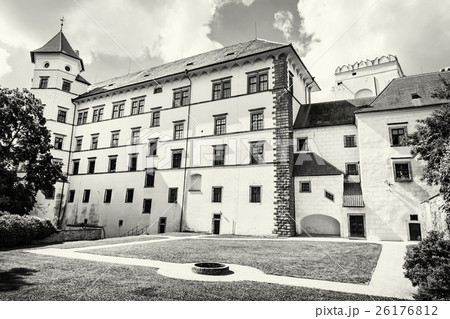 Gothic castle of Jindrichuv Hradec, colorless Gothic castle of Jindrichuv Hradec, colorless 26176812