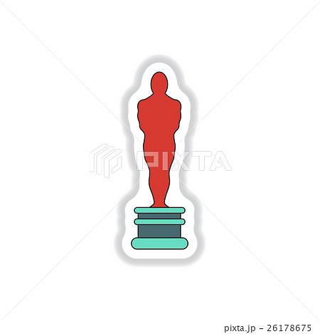 Vector illustration in paper sticker style cinema Vector illustration in paper sticker style cinema 26178675