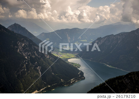 Mountain view Seekarspitze on lake Achen Austria 2 Mountain view Seekarspitze on lake Achen Austria 2 26179210