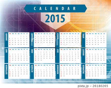 Calendar 2015 futuristic technology 26180265