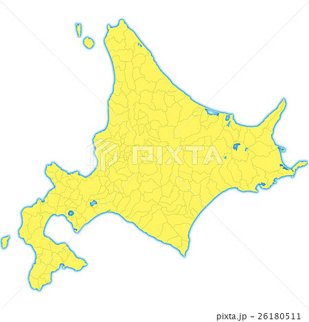 北海道地図のイラスト素材 26180511 Pixta