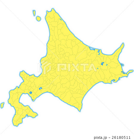 北海道地図のイラスト素材