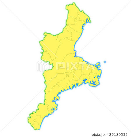 三重県地図のイラスト素材 26180535 Pixta